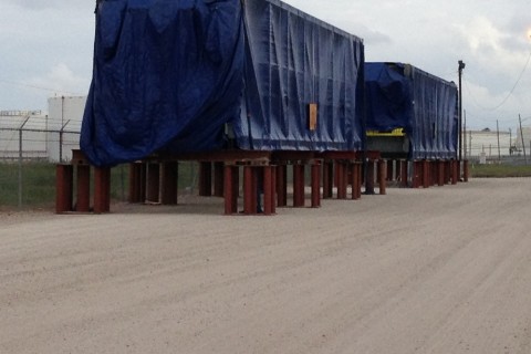 Q_Air Freight Forwarding_HRSG in place ready for trucking into Refinery
